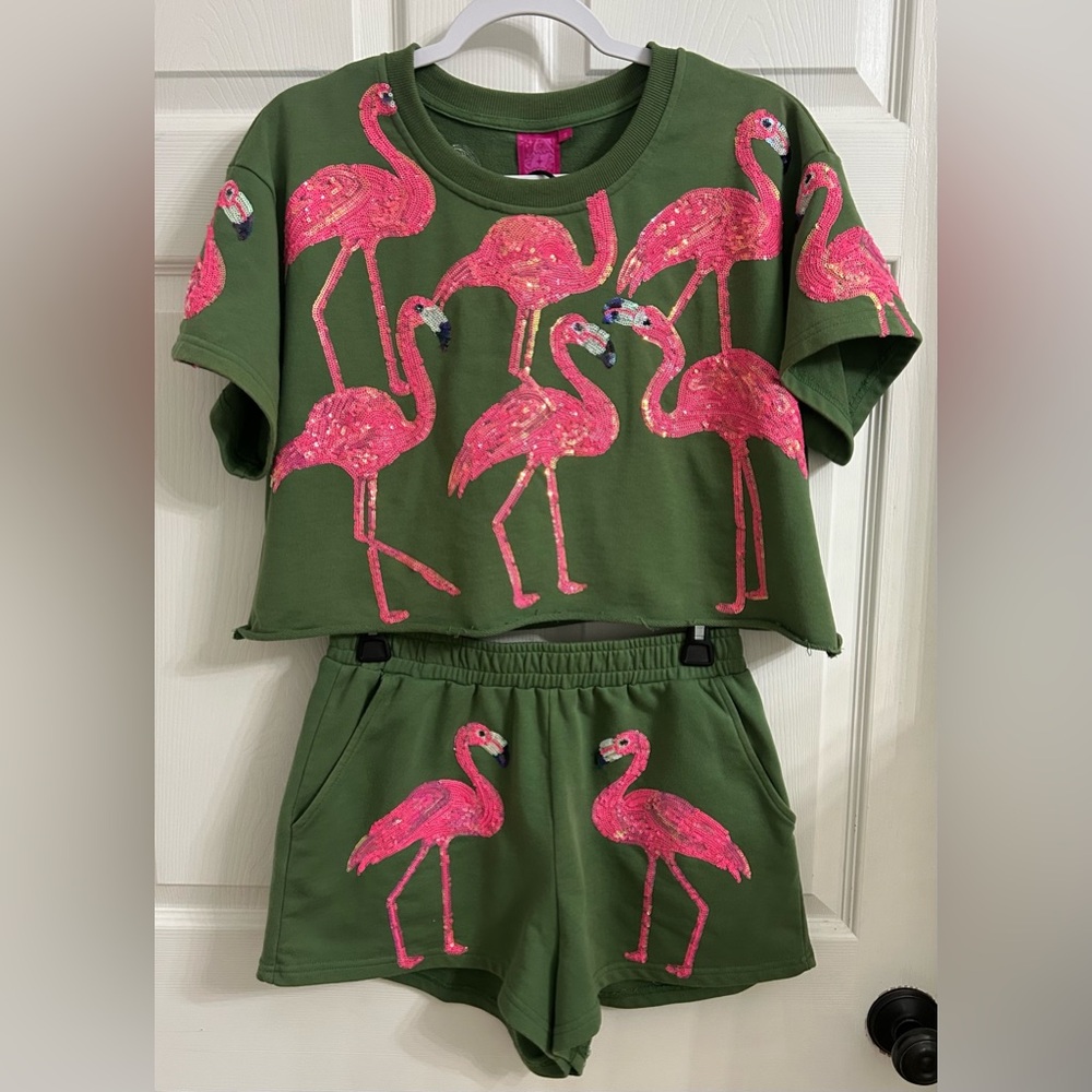 Queen of Sparkles Flamingo Set